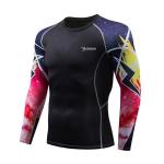 Multiple Color Mens Rash Guard Shirts Bulk Stain Repel Vented Airflow Unique