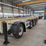 1840mm Tread 40/45FT 3 Axle Flatbed/Skeleton Terminal Port Container Shipping