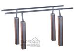 china outdoor park gym equipment WPC materials based double bar with TUV