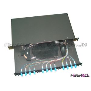 China High Density Fiber Optic Patch Panel With LC Pigtail Easy To Enlarge Capacity on sale
