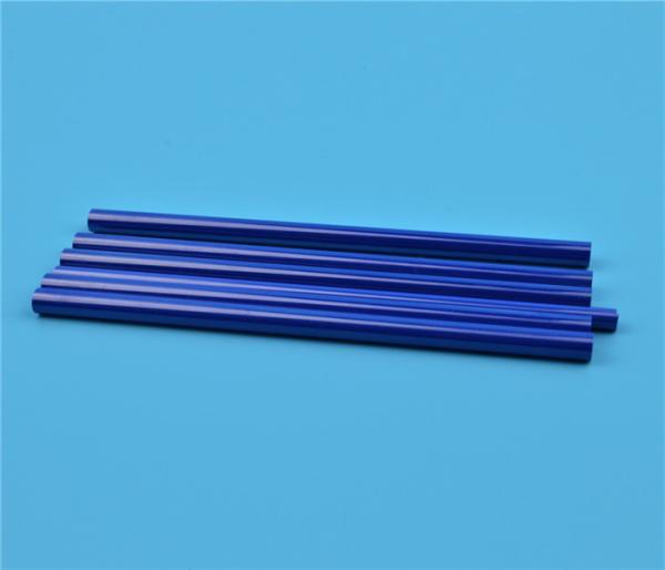 Blue Black Zirconia Ceramic Parts , High Precision Machining Sharpening Rod With