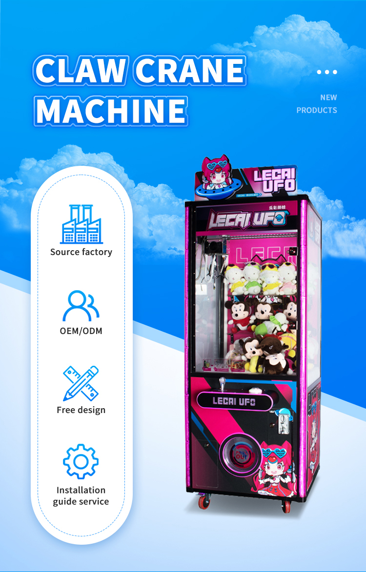 Full Size Claw Machine Candy Grabber Fun Zone 80KG Capacity for Entertainment Venues