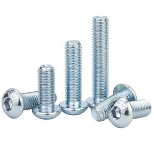 China 304 Stainless Steel Half Round Head Hexagonal Pan Head Screw with DIN ANSI Standard factory