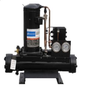 5HP Water Cooled Scroll Compressor Condensing Unit 380V 3PH