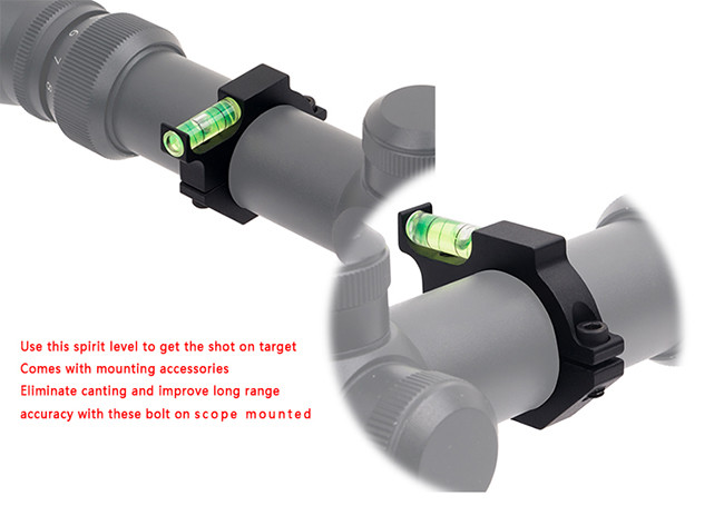 Hunting Riflescope Bubble Level Spirit For 25.4mm Tube Riflescope Sight Ring Mount