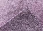 400GSM Stretchy 92% Polyester Double Suede Material For Clothing Taro Purple