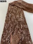 Top quality Dubai wedding dress handmade gold beaded lace embroidery african