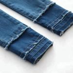 Custom Kids Denim Clothes Jeans Pant Adjustable Waist Zip Around With Printed