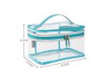 Easy Carrying Clear Cosmetic Bags For Travel Fashionable Design OEM Service