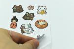 Easy Tearing japanese style Die Cut PVC Sticker Sheets