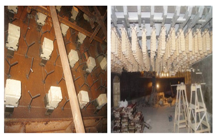 ISO9001 2008 Certified Light Yellow Melting Alumina Furnace Roof Refractory Anchor Brick