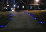 Blue/Cold White Solar Dock Light 20 Lumens Brightness Screw Installation High