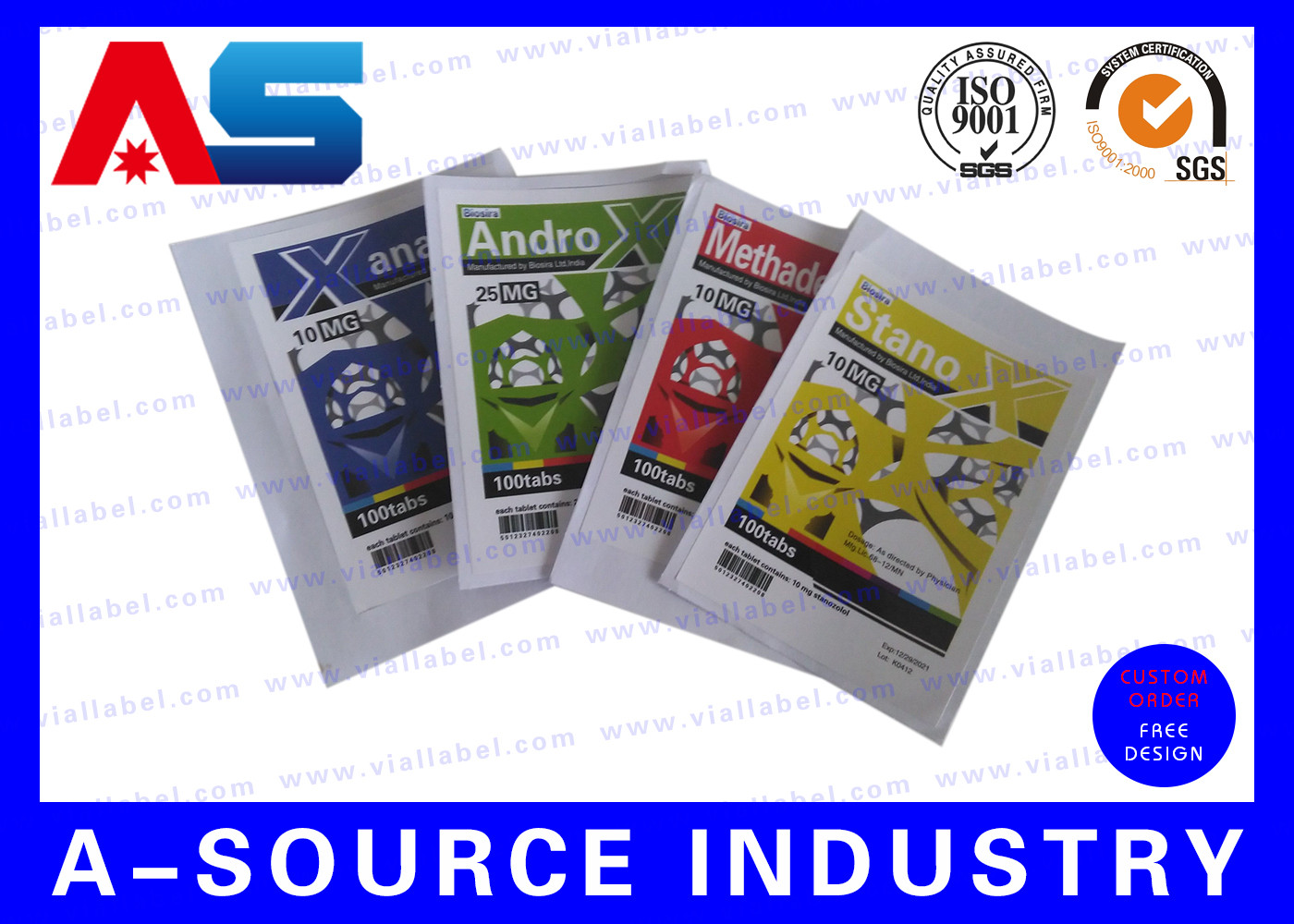 Customized Heat Sealed Aluminum Foil Pouch Oral Jelly Foil Bag Standing Up