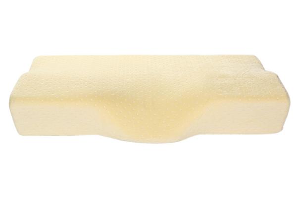 China Yellow Color Breathable Butterfly Memory Foam Pillow For Bed , Home & Hotel factory