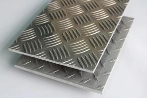 China 1100 anti-slip embossed 5bars checkered aluminum sheets for bus floor factory