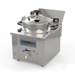 China Digital Panel 22L 3.5KW 220V Chicken Express Table Top Counter Top Pressure Fryer factory