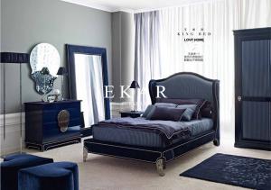 China Latest Bedroom Furniture Design King Size Set Tufted Bed factory