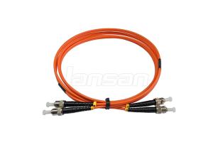 China ST / UPC Fiber Optic Patch Cord 8 Degree OM3 Multimode Fiber Patch Cable factory