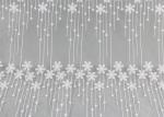 51 Inches Ivory Flower Embroidered Mesh Lace Fabric For French Wedding Dresses