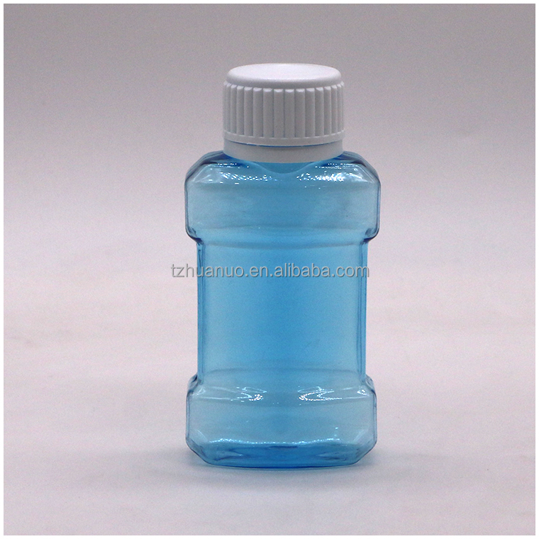 75mL PET Liquid Plastic Mouthwash Bottle for MouthWash Liquid in Customized Color