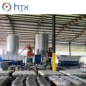 China Automatic Veneer Stone Production Line Blue 7000*1000*1800mm Floor Tile Making Machine factory