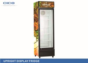 China Single Temperature 430L Upright Display Refrigerator Fan Cooling System factory