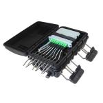 Waterproof Fiber Optic Splice Closure Connection Box 1x8 LGX Splitter