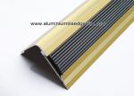 TL30 Matt Gold Non Slip Aluminum Stair Splint With Rubber For Staircase Edge