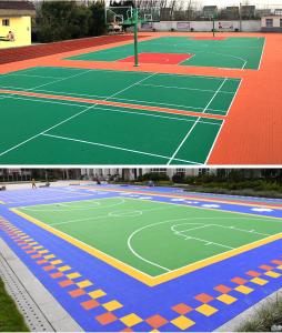 China ITF PP Removable Interlocking Sports Tiles Hygienic Eco-Friendly factory