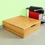 Bamboo Coffee Capsule Tea Holder Stand Box