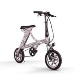 20 Inch Small Women Electric Bikes Folding Ladies Electric Bike Leopard Print