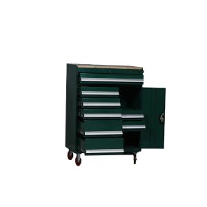 China Green ISO14001 Mobile Tool Box With Drawers , Metal Tool Storage Cabinet factory