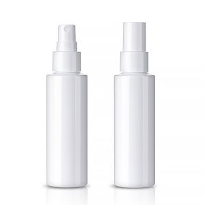 China White Cylindrical Plastic Bottles 120ml 4OZ Cosmetic Packaging Bottles For Toning on sale