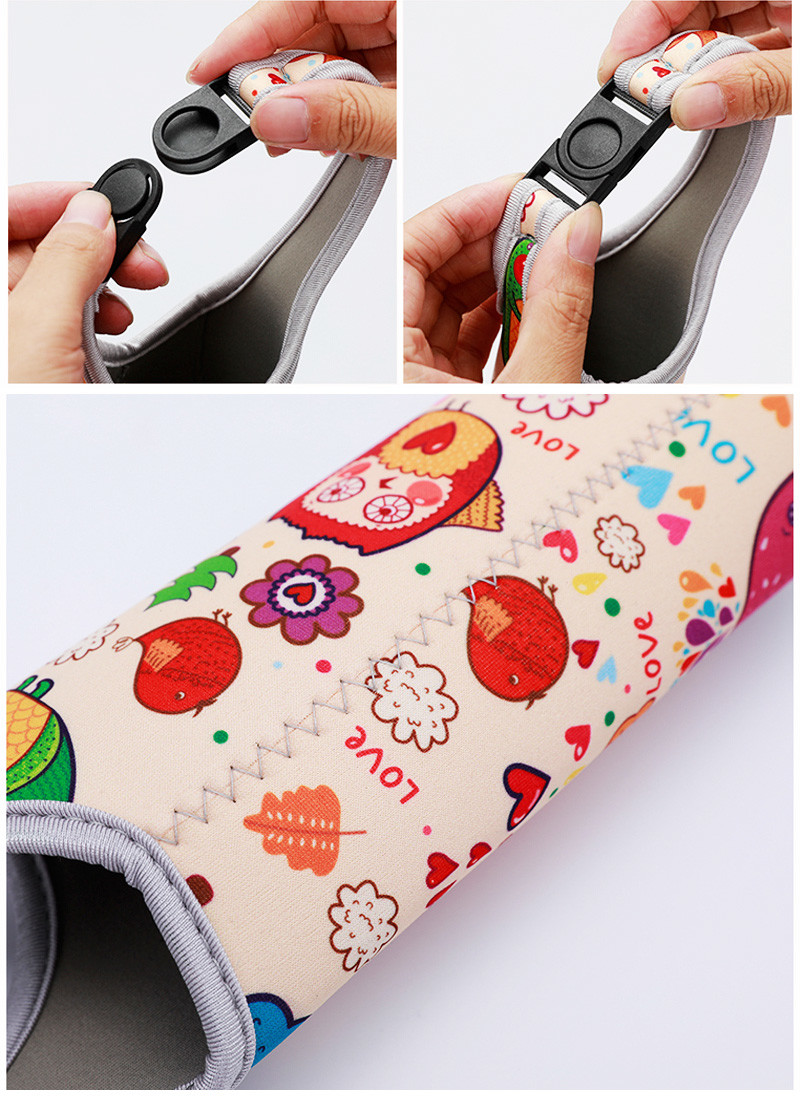 Foldable Neoprene 65mm*180mm Water Bottle Sleeve