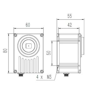 HDMI 60FPS Microscope Digital Camera With Gigabit Network Interface
