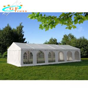 China Portable White Outdoor Canopy Party Tent Reinforced 160g Polyethylene Roof on sale