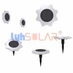 IP67 Waterproof 3W Led Solar Panel Lights Pathway Lights With RGB Colorful