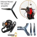 Vittorazi Moster 185 Engine Carbon propeller 125cm paramotor propeller paratrike