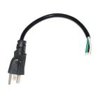 Usa NEMA 5-15P To Stripped Replacement Open End Power Cord With Us Male