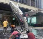 5.0M High Hotel Decoration Outdoor Large Metal Animal Sculptures
