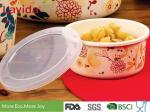 Heat Resistance Bamboo Fiber Storage Box , Reusable Biodegradable Food
