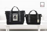 Cotton Canvas Tote Bags Women Sublimation Printed For Promotion Couples 2 Sets