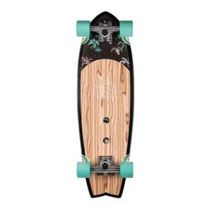 China Globe Sun City Olivewood / Neon Jungle Cruiser Complete Skateboard - 9&quot; x 30&quot; factory