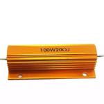 RX24 75W 10K Ohm Power Golden Aluminium Housed Metal Shell Case Wire Wound