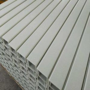 China 55x28x4mm FRP U Channel With Smooth Surface Of Wearing Resistant Light Grey factory