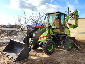 China Qingdao Elite machinery 5ton small backhoe loader for Russia factory