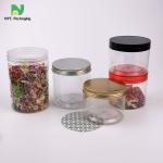 Flip Top Cap Cashew Nuts Plastic Container Jar 310ml 120g Airtight Clear Candy