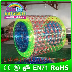 China QinDa Inflatable Aqua Roller Inflatable Pool Roller inflatable water roller water wheels factory