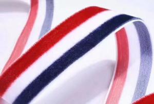 China Decorative Striped Wired Ribbon For Party Decorating / Gift Wrapping factory