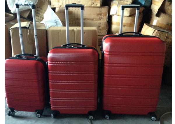 Customized ABS Trolley Luggage , 3 Pcs Luggage Travel Set Bag Abs Trolley